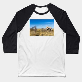 Lonely Elephant in Etosha National Park, Namibia Baseball T-Shirt